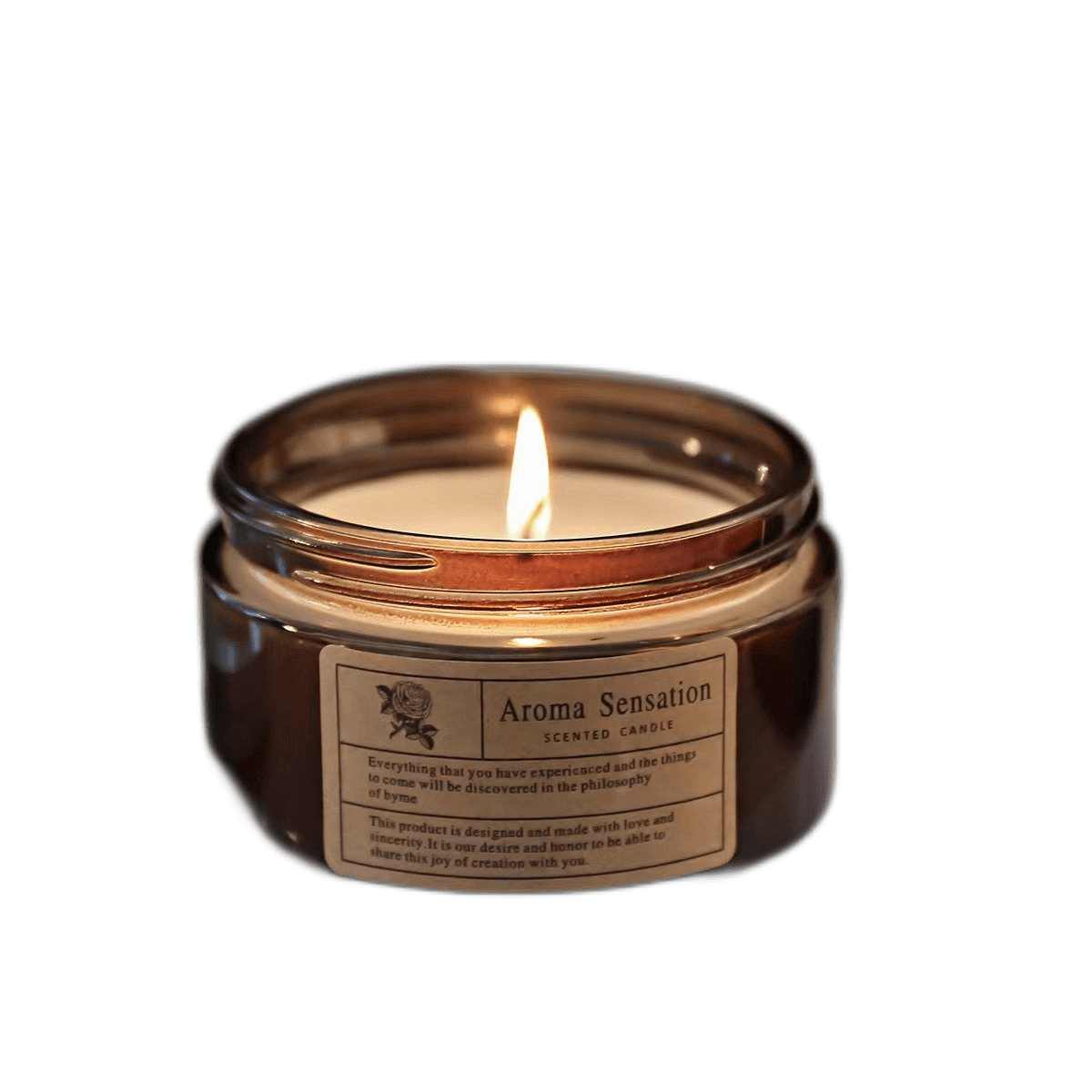 Kraft Carton Packaging Flameless Glass Candle Home Fragrance Indoor