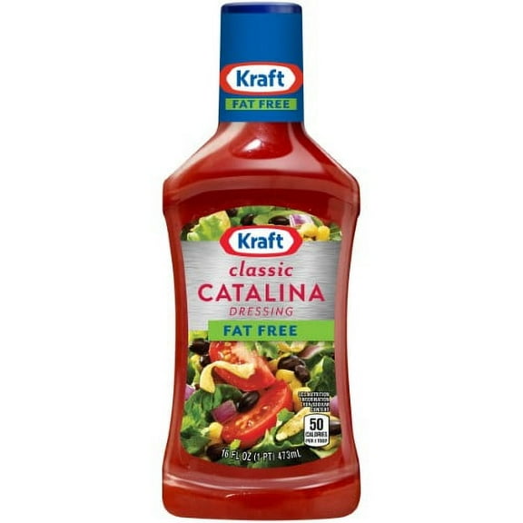 Kraft Catalina Fat-Free Dressing, 16 Fl Oz Bottle (Pack of 24)