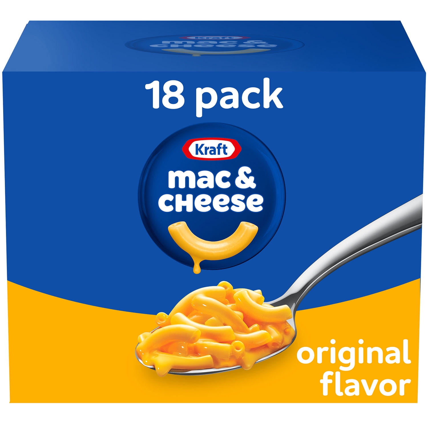 Kraft Cheese Dinner & Original Macaroni,No Artificial , 7.25 oz, 18 pk
