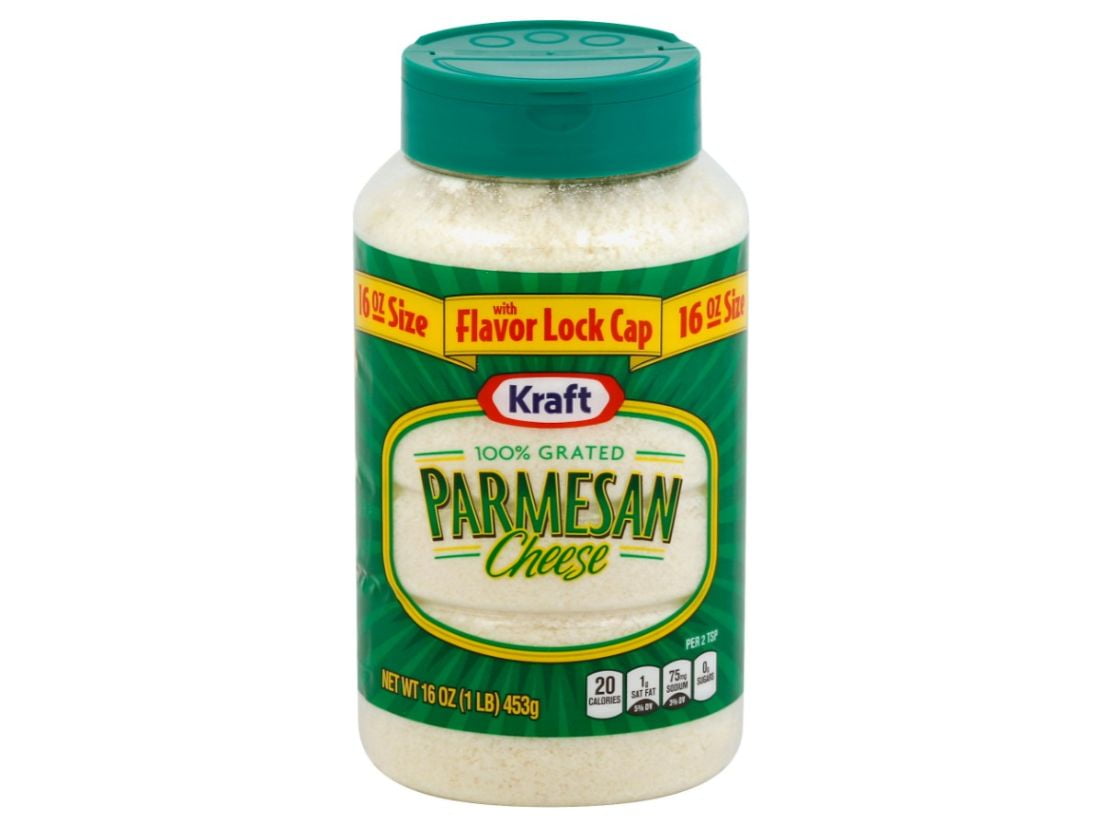 Kraft Cheese Grated Parmesan Plastic 1lbs (PACK OF 12)
