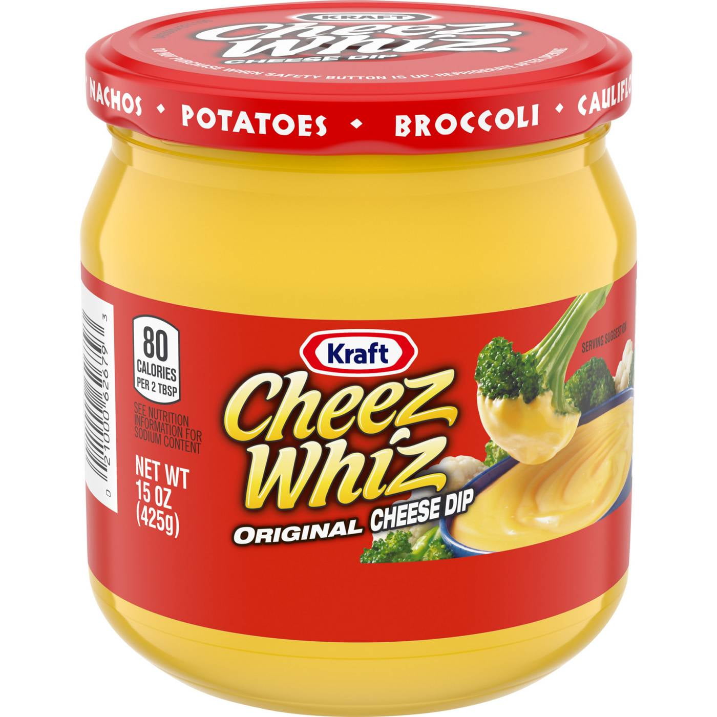 Kraft Cheez Whiz Cheese Dip - Original - 15 oz