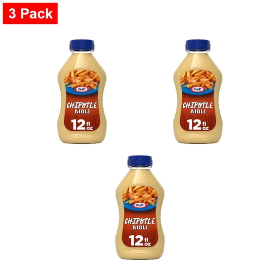 Kraft Chipotle Aioli 12 fo - 3 Pack