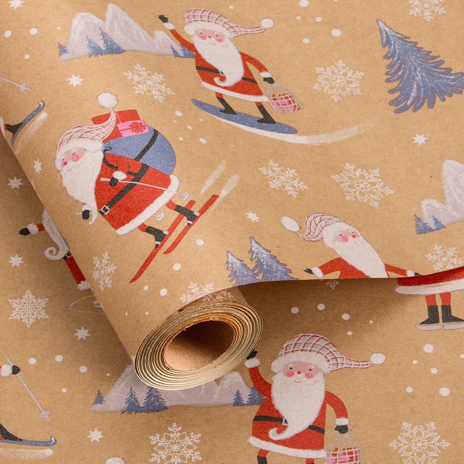 Kraft Christmas Wrapping Papernull