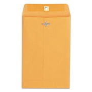 Universal UNV35260 6 in. x 9 in. #55 Square Flap Gummed/Clasp Envelope - Brown Kraft (100/Box)