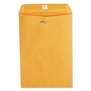Universal UNV35261 6.5 in. x 9.5 in. #63 Square Flap Gummed/Clasp Envelope - Brown Kraft (100/Box)