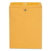 Universal UNV35267 #97 Square Flap Gummed/Clasp Envelope - Brown Kraft (100/Box)