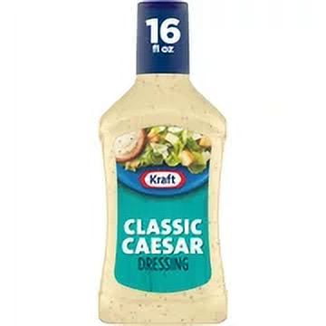 Kraft Classic Caesar Salad Dressing, 16 fl oz Bottle (Pack of 4)