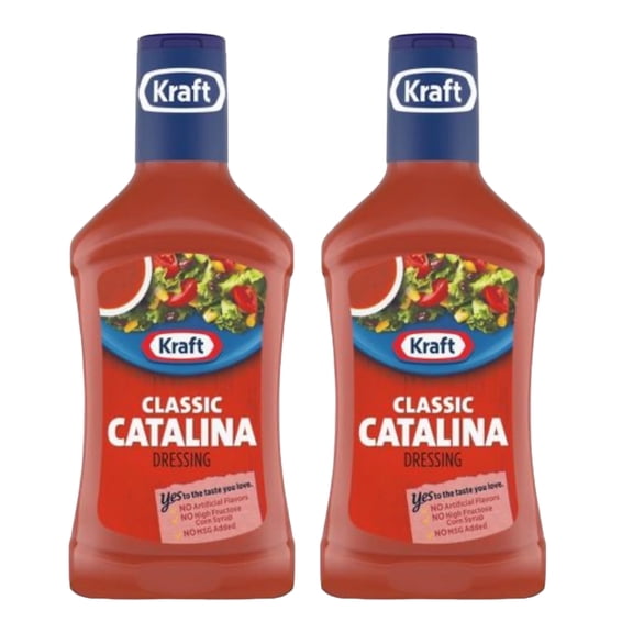 Kraft Classic Catalina Salad Dressing (16 fl oz Bottle), Pack of 2