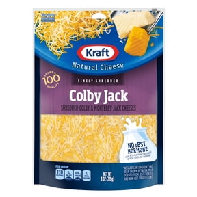 Kraft Natural Colby Jack Finely Shredded Cheese, 8 oz Bag