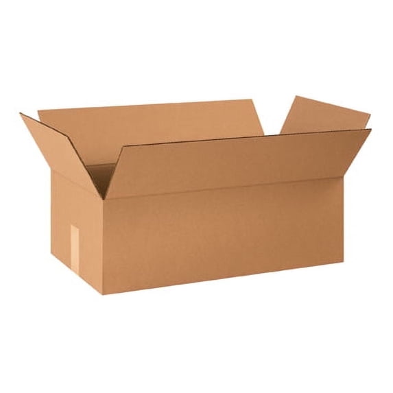 Corrugated Boxes 24 x 12 x 8 Inch Kraft ECT-32 Standard Strength 25 Pack