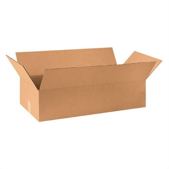 Kraft Corrugated Boxes ECT-32, 30 x 14 x 7", 10/Case