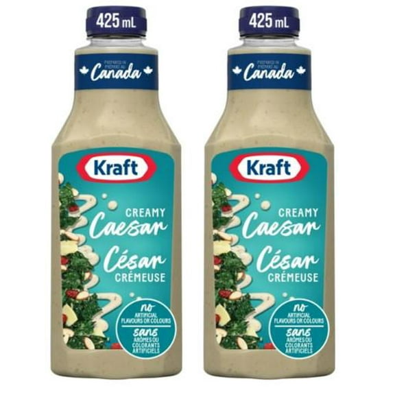 Kraft Creamy Caesar Salad Dressing, 425ml (2 Pack)