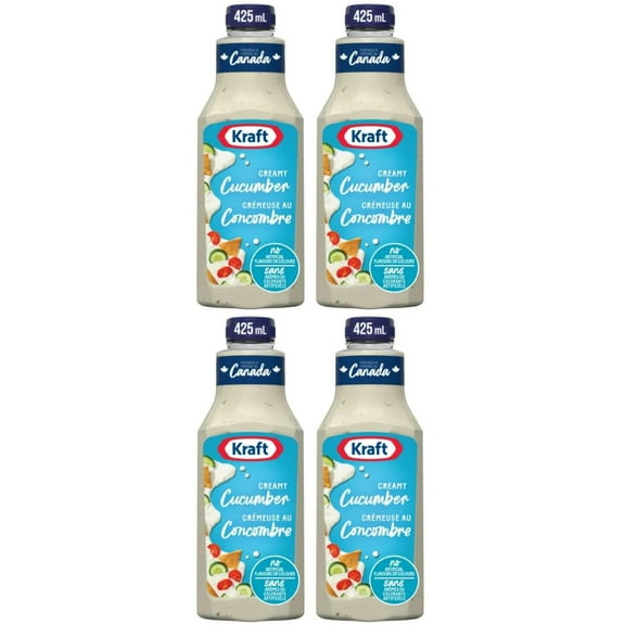 Kraft Creamy Cucumber Salad Dressing, 425ml (4 Pack)