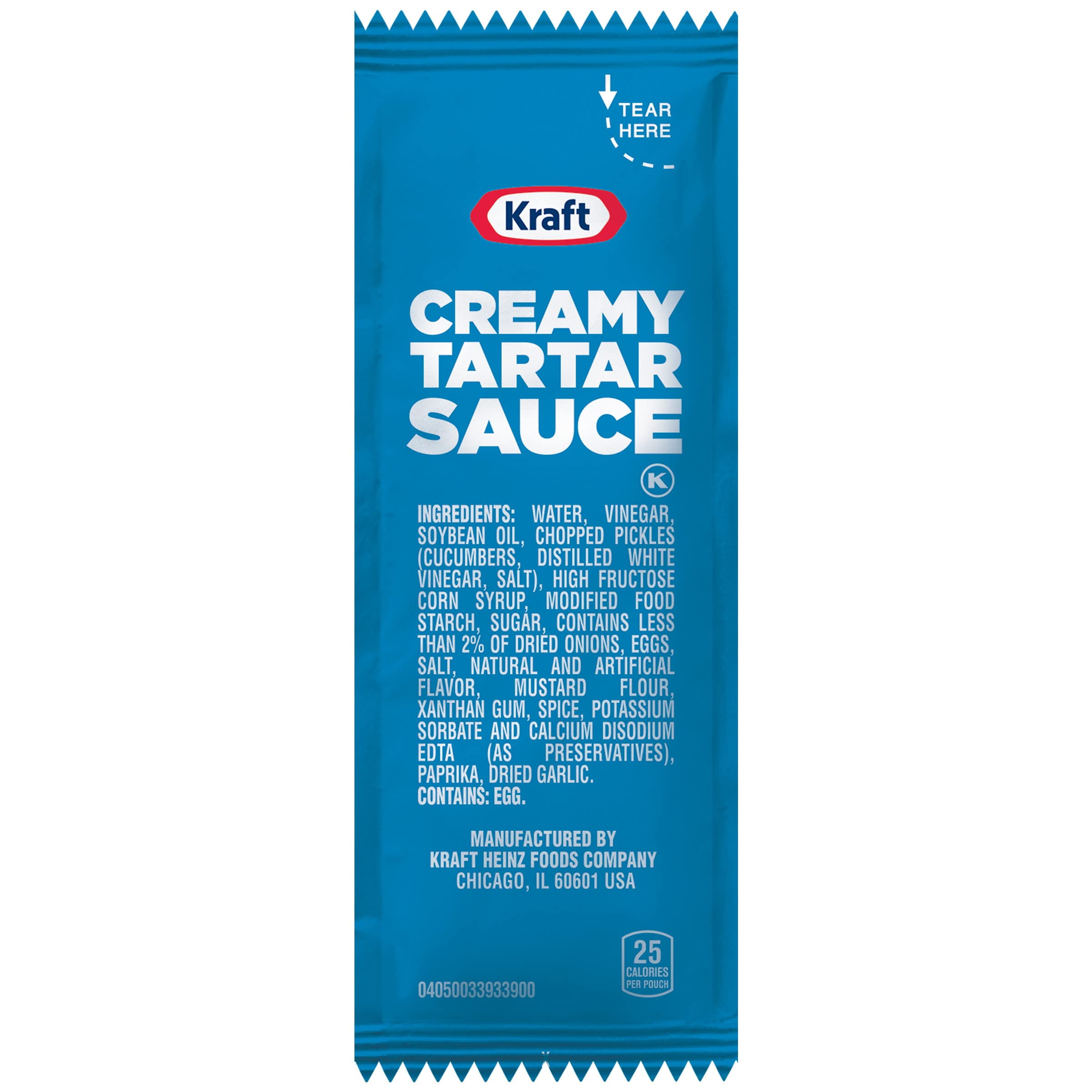 Kraft Creamy Tartar Sauce Packet Single Serve Packet (0.44 oz Packets