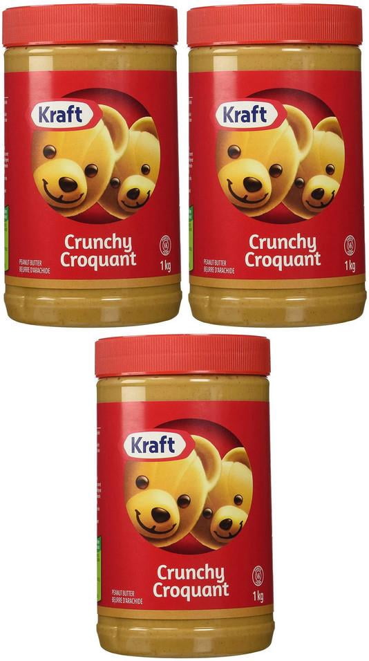 Kraft Crunchy Peanut Butter, 1kg (3 Pack)