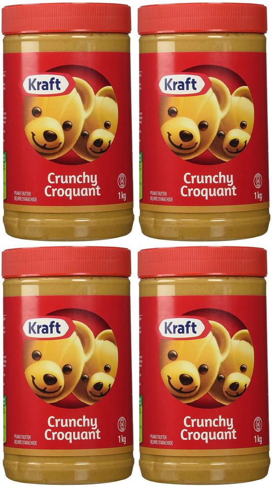 Kraft Crunchy Peanut Butter, 1kg (4 Pack)