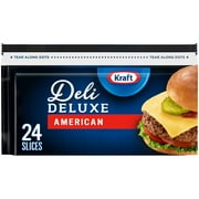 Kraft Deli Deluxe American Cheese Slices, 24 Ct Bag