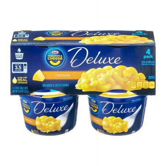 Kraft Deluxe Original Cheddar Cups (Pack of 8)