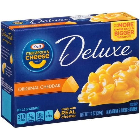 Kraft Deluxe Original Cheddar Macaroni & Cheese Dinner