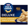 thumbnail image 1 of Kraft Deluxe Mac and Cheese, 1 Box, for Easy Dinner or Dinner Sides, White Cheddar and Garlic and Herbs, No Artificial Flavors or Dyes, 11.9 oz, 1 of 15