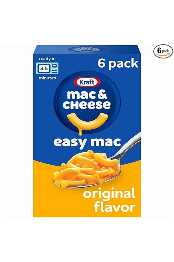 Easy Mac Original Mac & Cheese Macaroni and Cheese Dinner, 6 ct Packet ( Pack of 2 )