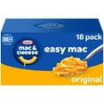 thumbnail image 1 of Kraft Easy Mac Original Mac & Cheese KMC2Macaroni and Cheese Dinner Microwavable Dinner, 18 ct Packets, 1 of 3
