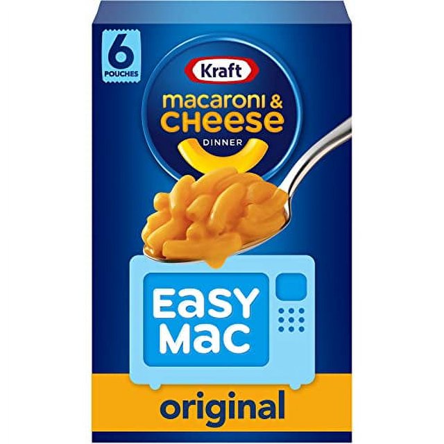 Kraft Easy Mac Original Macaroni & Cheese Microwavable Dinner (6 ct