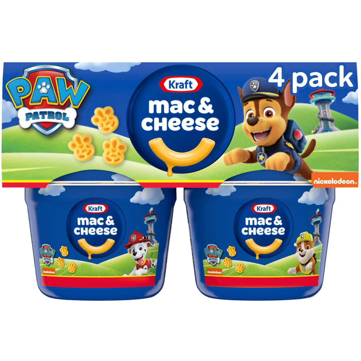 Kraft Easy Mac Paw Patrol Mac \u0026 Cheese Cups - 4 ct Packaging May Vary (Pack of 2)