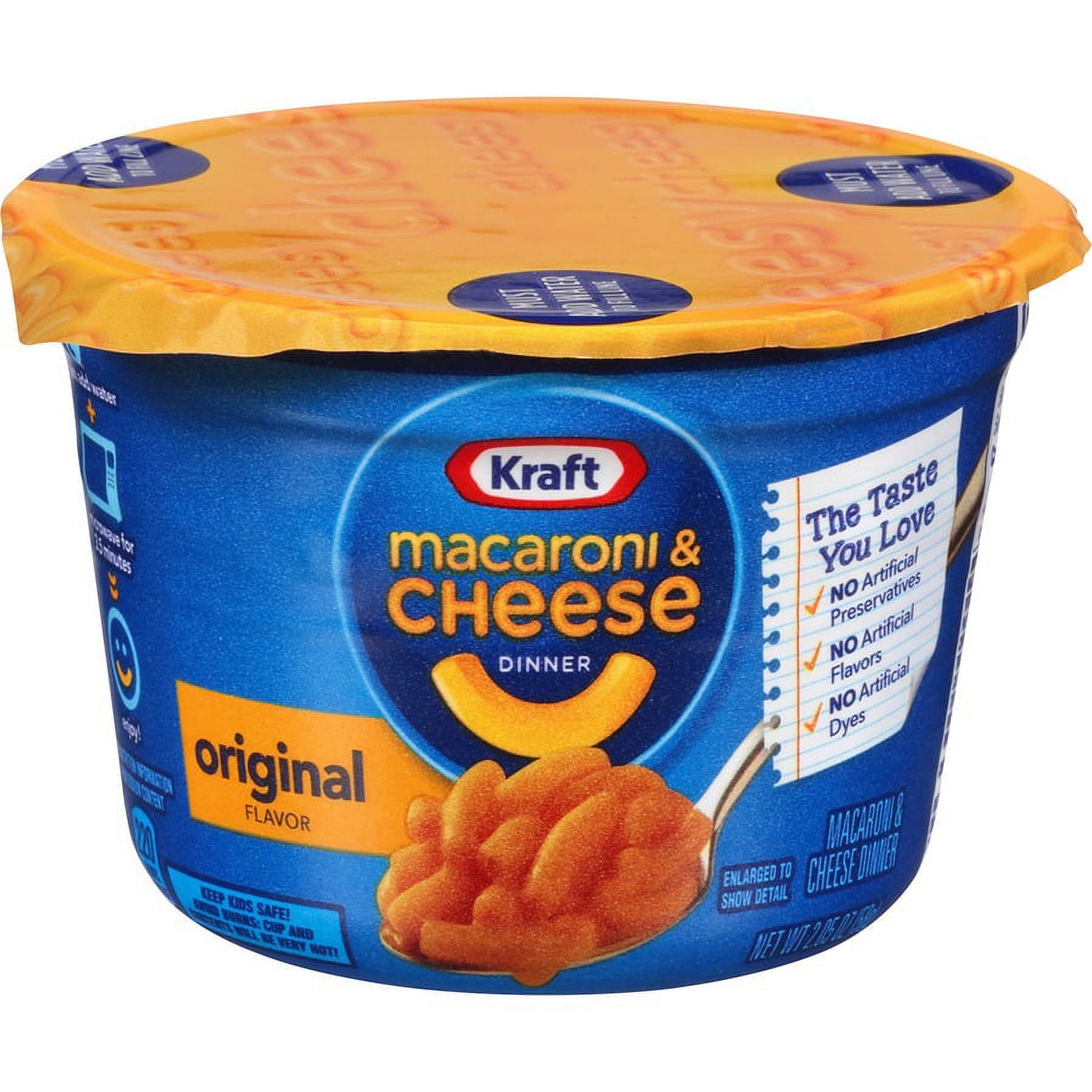 Kraft EasyMac Cups - Microwavable - Original - Cup - 2.05 oz - 10 / Carton Kraft EasyMac Cups - Microwavable - Original - Cup - 2.05 oz - 10 / Carton