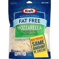 thumbnail image 1 of Kraft Fat-Free Shredded Mozzarella Cheese, 7 oz Pouch, Natural Cheese, 1 of 2