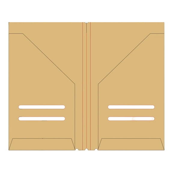 Kraft File Folder,Portable Standard Size Pocket File Folders,Removable Travelers Journal Notebook Accessories Kit,Travelers Notebook Refills For Accessory Organizing,4 Sizes,Brown(6.5x3.9")