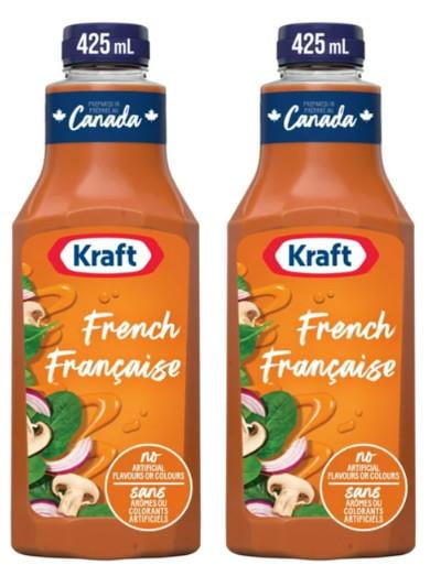 Kraft French Salad Dressing, 425ml (2 Pack)