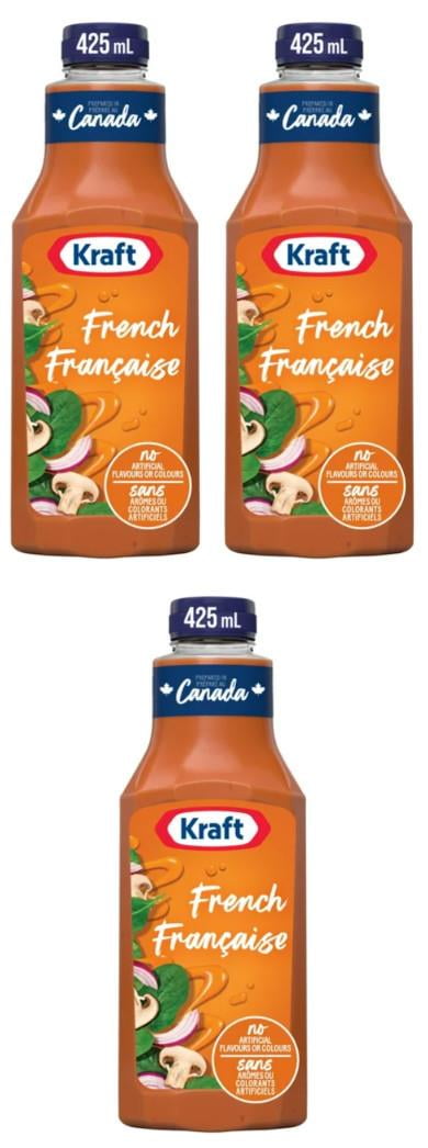 Kraft French Salad Dressing, 425ml (3 Pack)