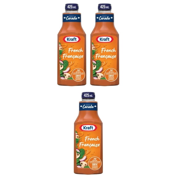 Kraft French Salad Dressing, 425ml (3 Pack)