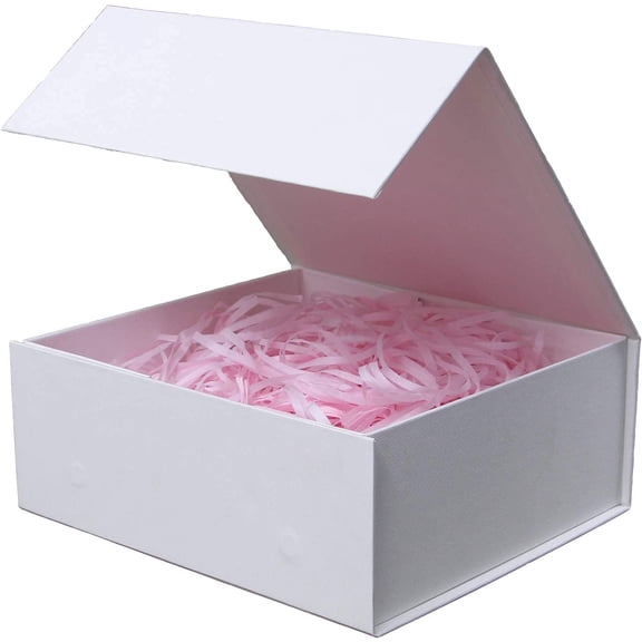 Kraft Gift Box Small Kraft 7.8x7x3.1 Gift Box for Women Closure Lid Christmas,Thanksgiving Day,Valentine's Day,Christmas Gift Boxes