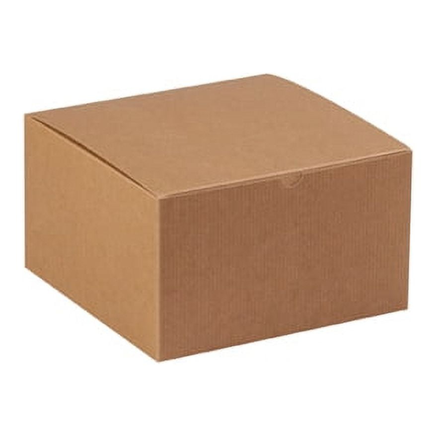 Kraft Gift Boxes 50Pack (10x10x6") Natural and Stylish Packaging