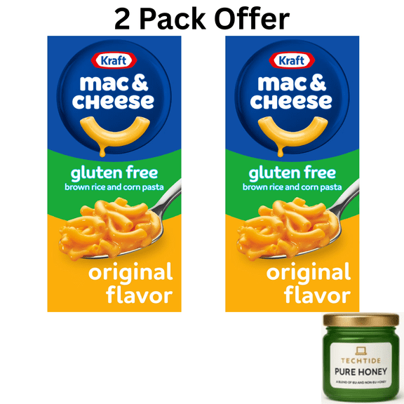 Kraft Gluten Free Mac and Cheese, Brown Rice and Corn Pasta, 1 Box, for Easy Dinner or Dinner Sides, Original Flavor, No Artificial Flavors, Preservatives or Dyes, 6 oz Box