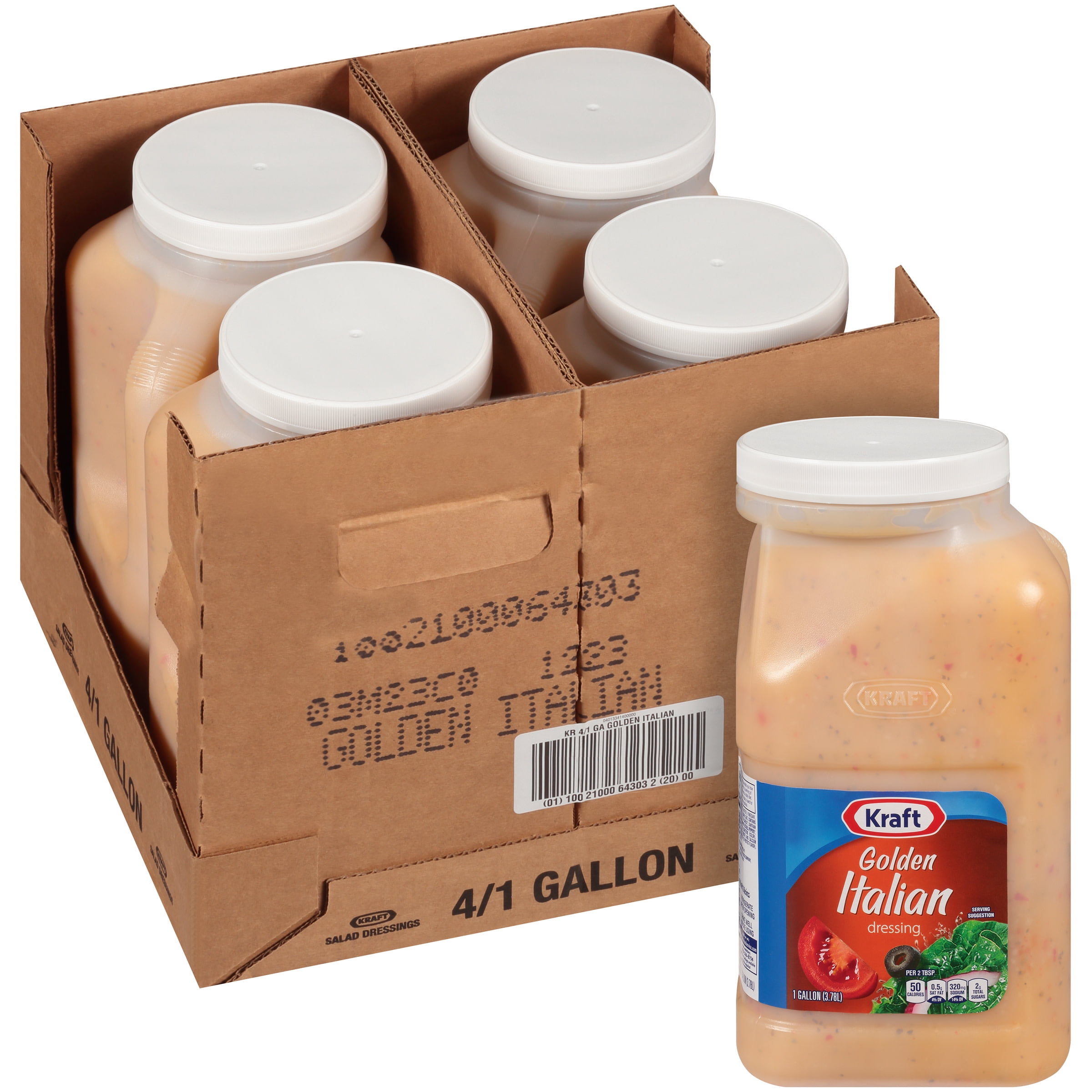 Kraft Golden Italian Salad Dressing, 4 ct Casepack, 1 gal Jugs