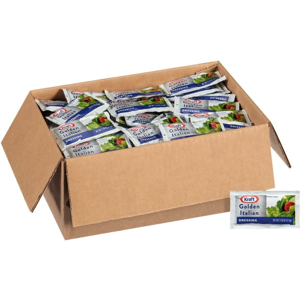 Kraft Golden Italian Salad Dressing Single Serve, 200 ct Casepack
