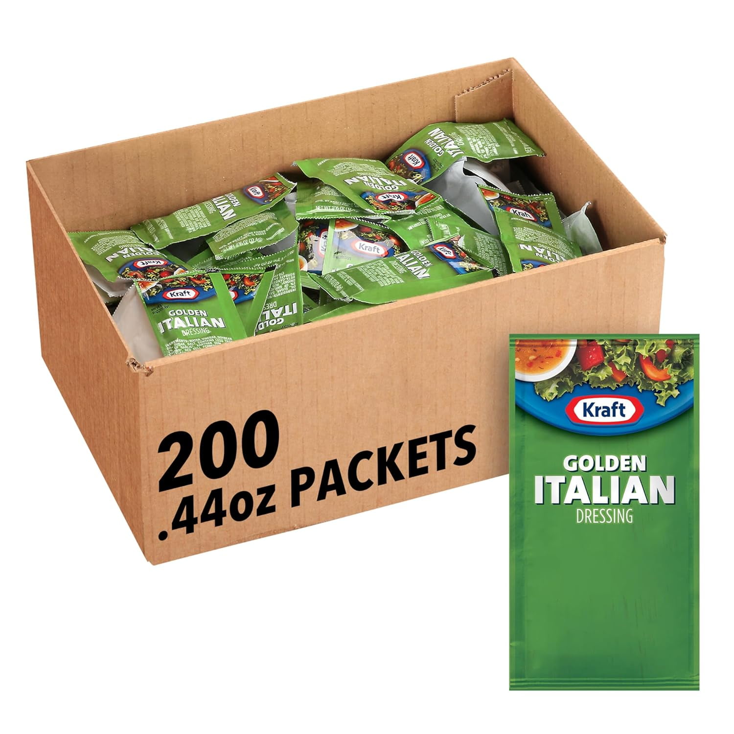 Kraft Golden Italian Salad Dressing Single Serve Packet (0.44 oz