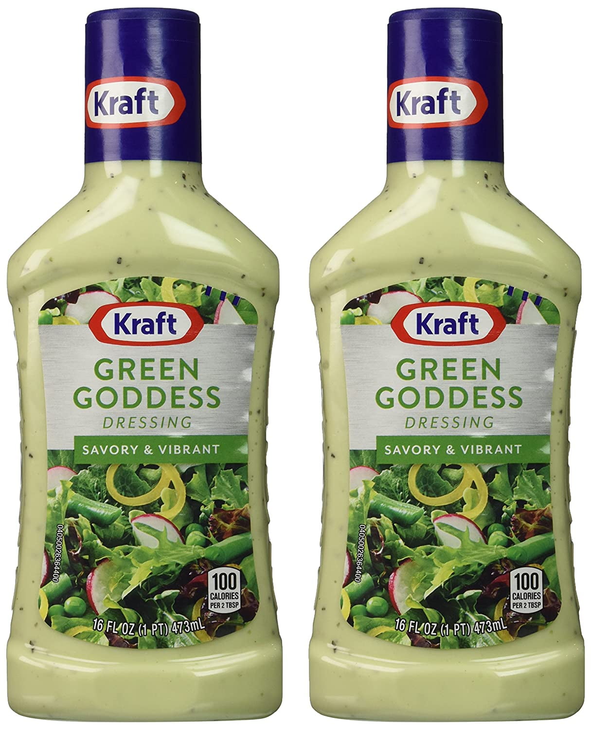Kraft Green Goddess Dressing Savory Vibrant 16 oz. Bottles Pack of 2