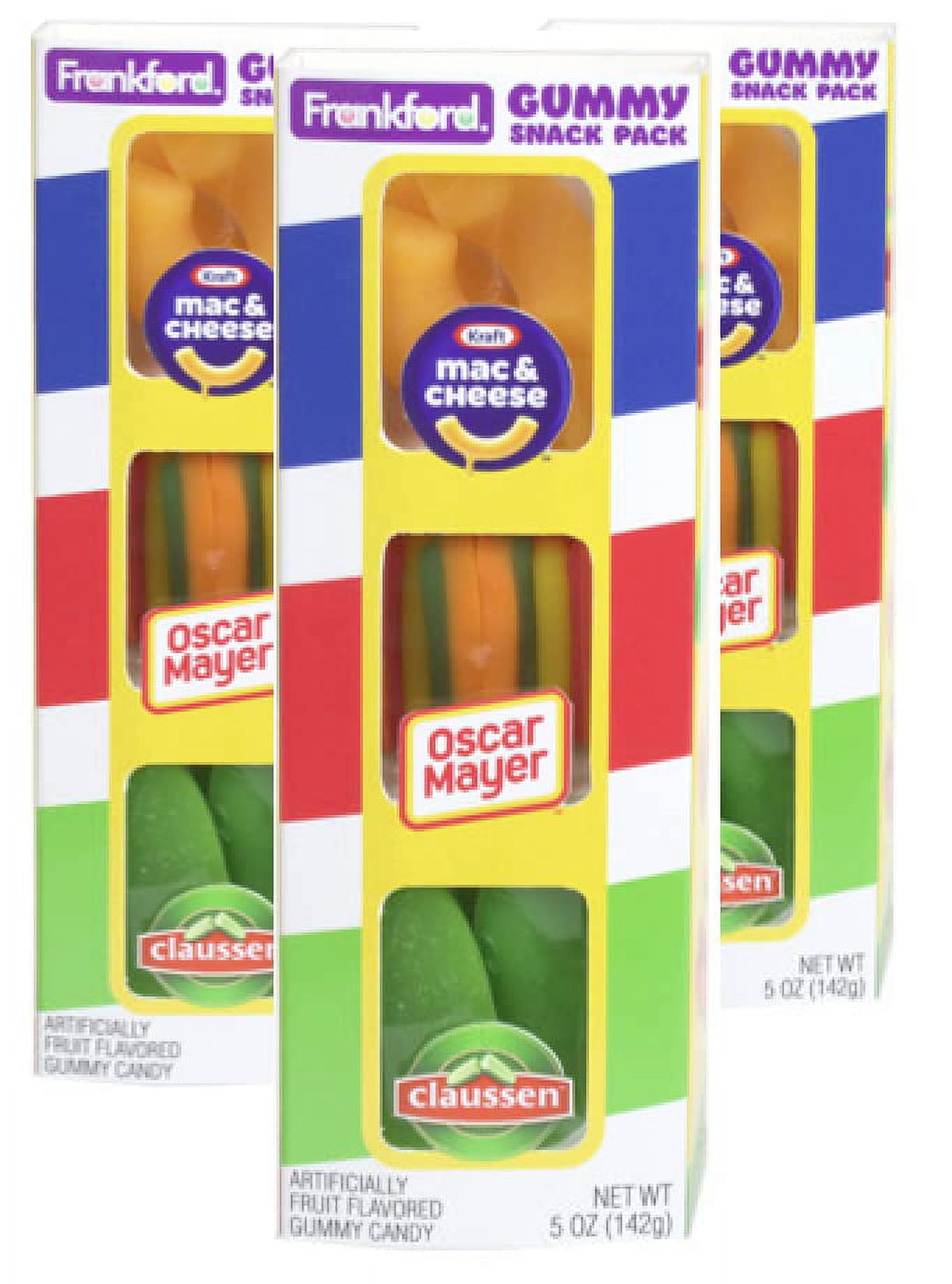 Kraft Heinz Assorted FruitFlavored Gummy Candy Snack Pack, 3 Pack, 5