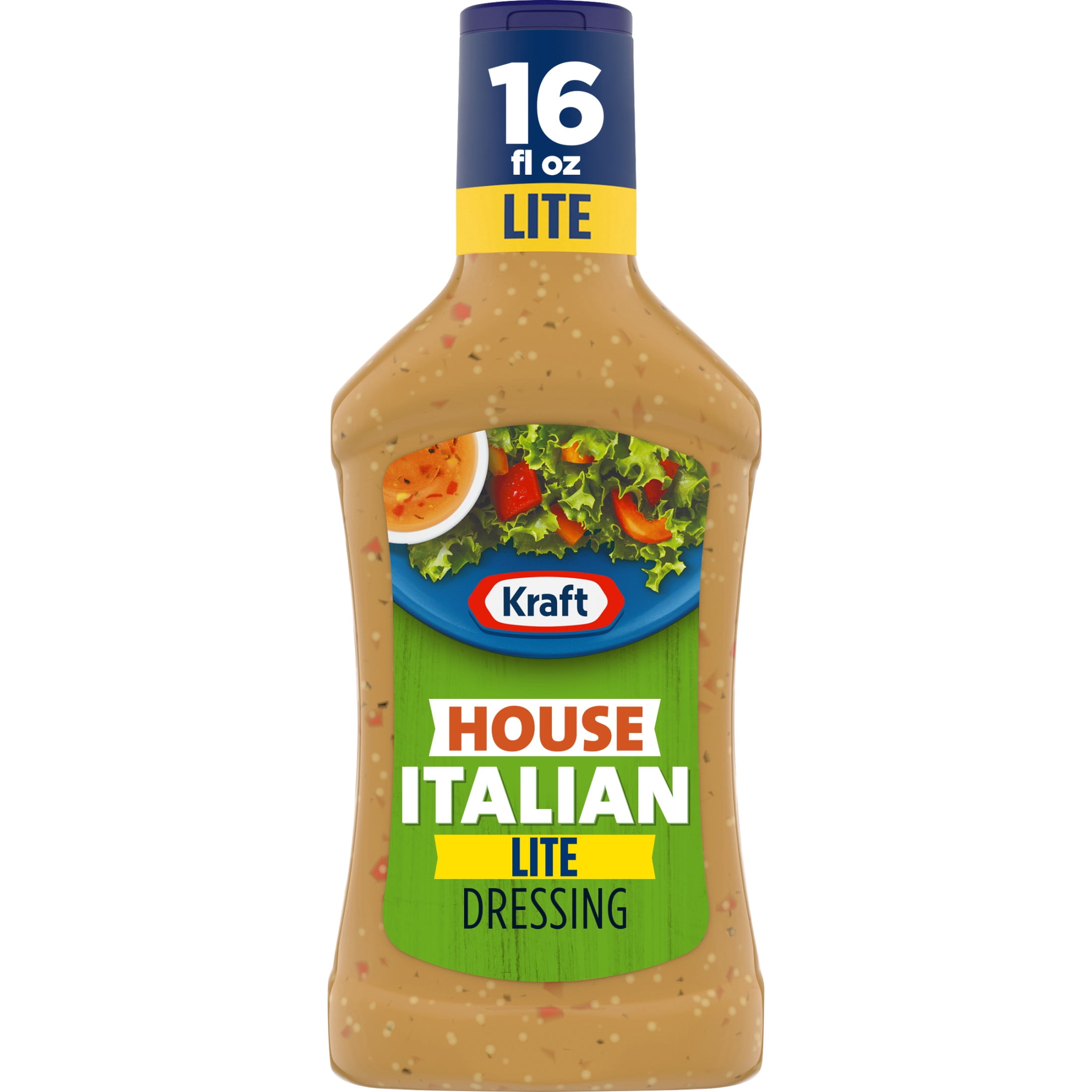 Kraft House Italian Lite Salad Dressing, 16 fl oz Bottle
