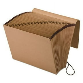 Kraft Indexed Expanding File, 21 Sections, 1/21-Cut Tab, Letter Size, Brown