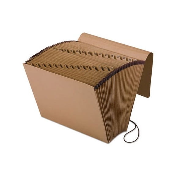 Kraft Indexed Expanding File 31 Sections, 1/31-Cut Tab, Letter Size, Brown