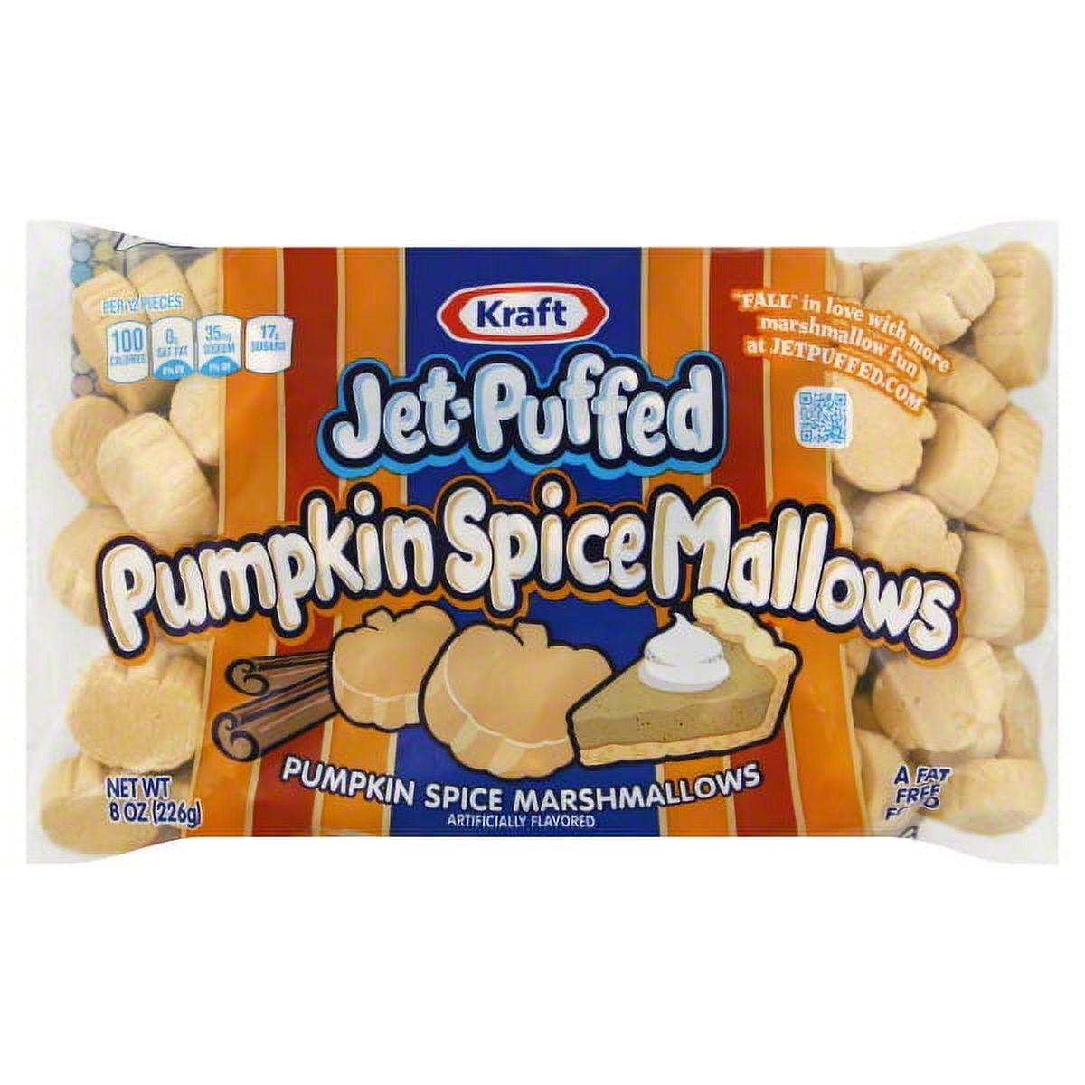 Kraft Jet Puffed 8z Pumpkin Spice Mallows - Walmart.com