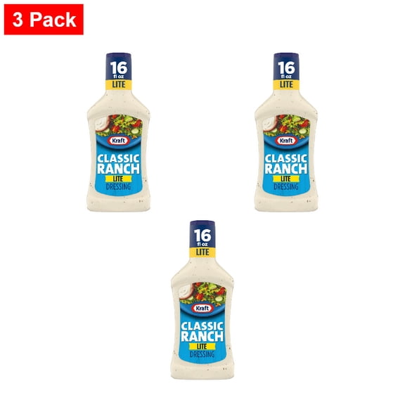 Kraft Light Classic Ranch Salad Dressing 16 fo - 3 Pack