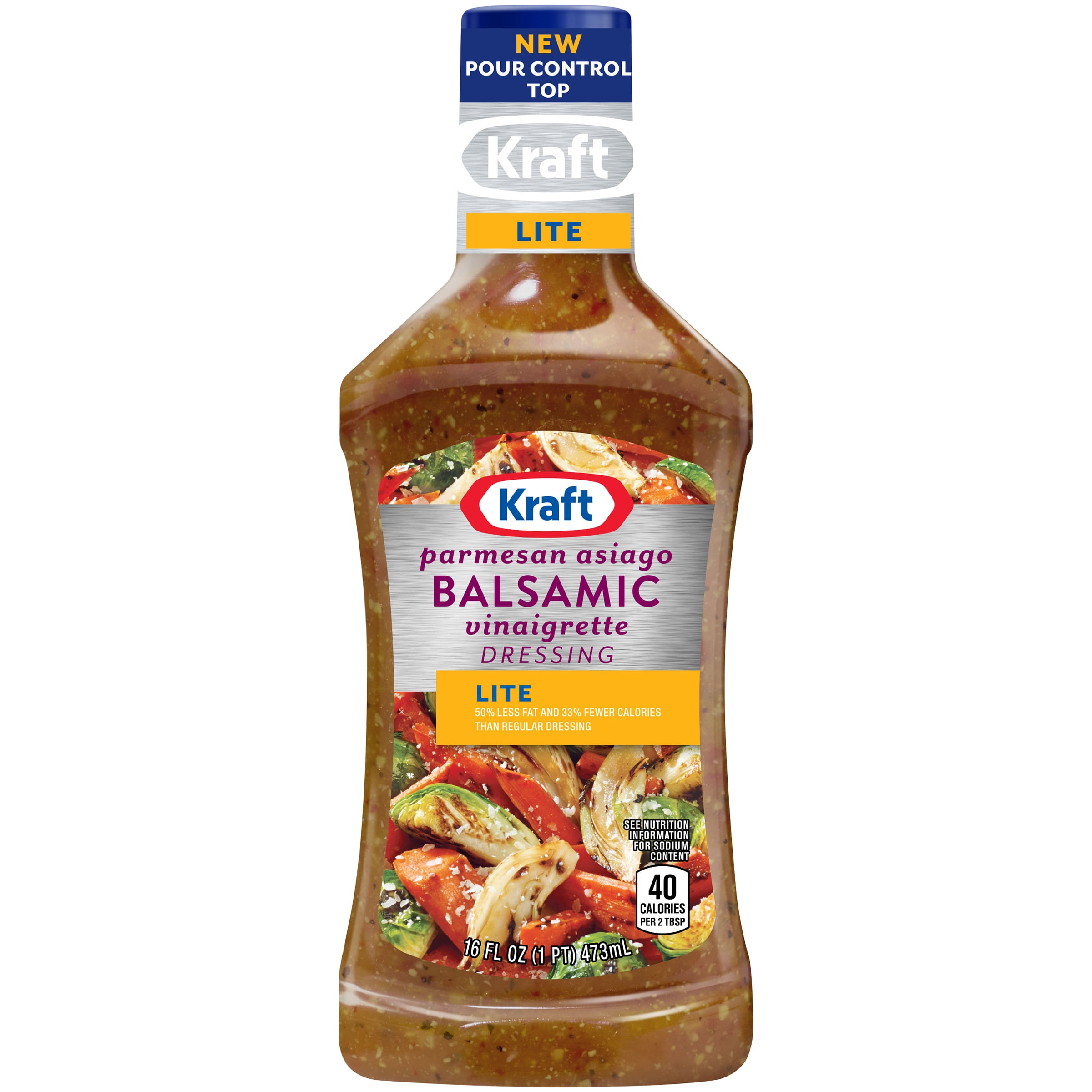 Kraft Light Parmesan Asiago Balsamic Vinaigrette Reduced Fat Dressing