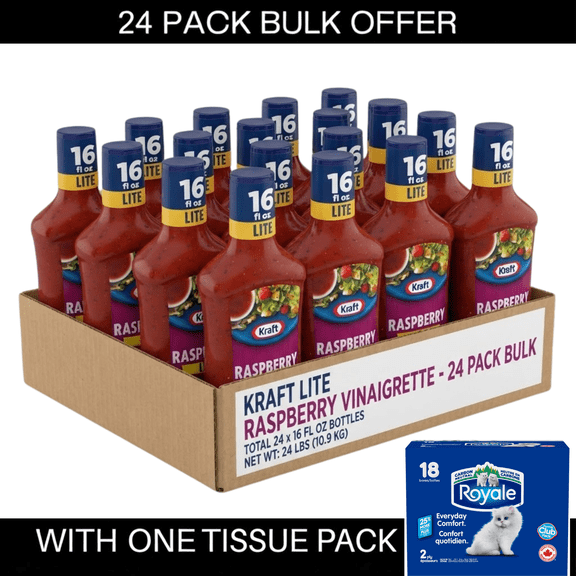Kraft Lite Raspberry Vinaigrette, 16 fl oz