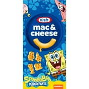 Kraft Mac N Cheese Dinner SpongeBob SquarePants, 5.5 oz Box, Shelf-Stable